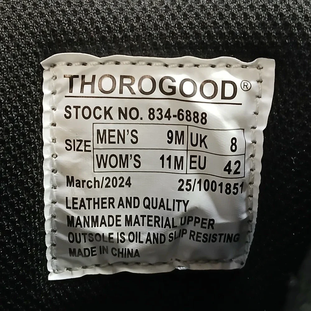 Thorogood Gen-Flex 2 Tactical Jump Combat Boots Mens US 9M Black Leather Lace Up